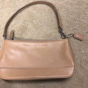 tan coach bag